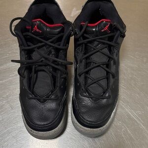 Jordan Black and Red Sneakers